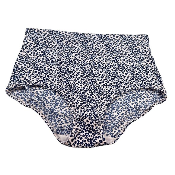 Warners Women's Size Large 7 Panty Brief High Waist Leopard Print Brown NWOT - Picture 1 of 6
